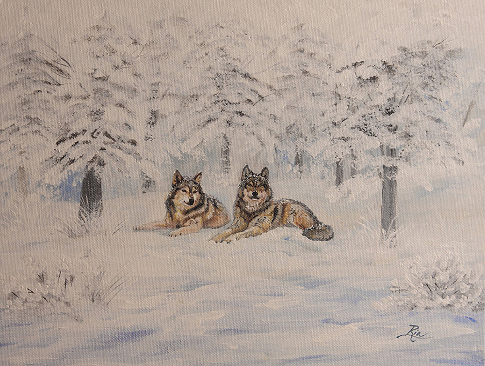 Wolves by Ria Fine Art