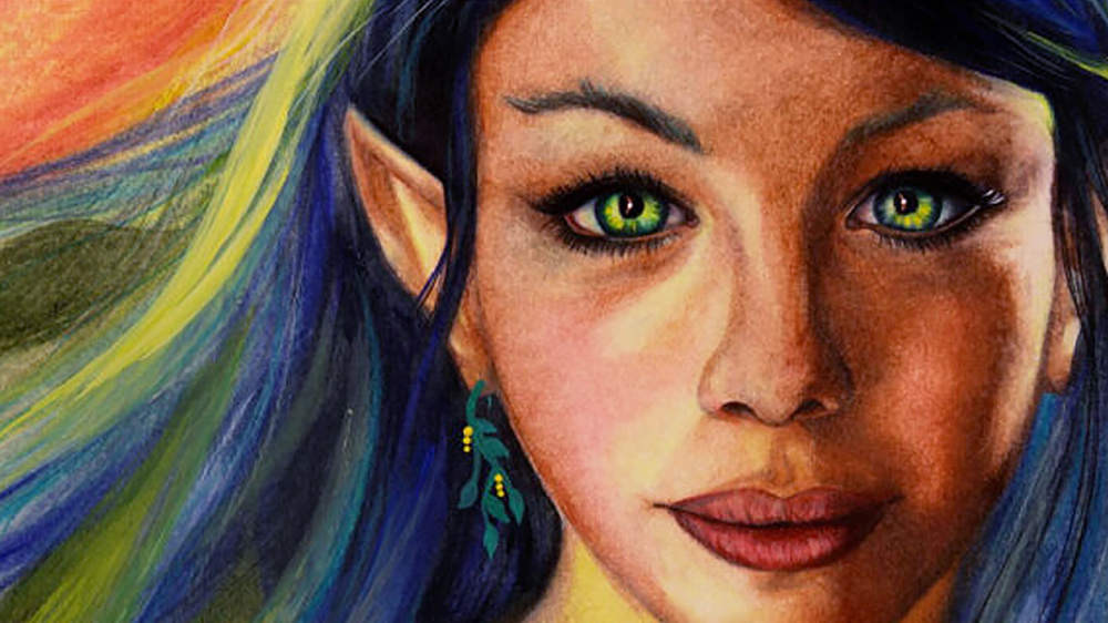 Blue Elf by Ria Fine Art