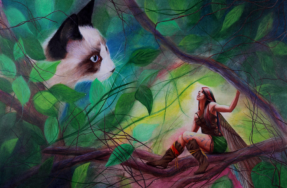 Elf and Fairy by Ria Fine Art