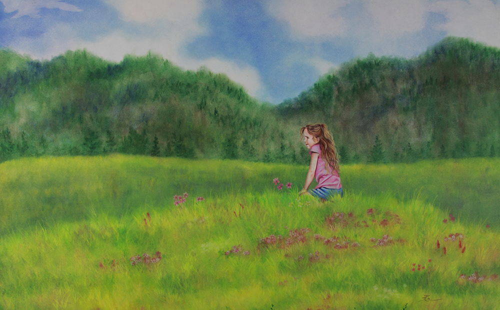 In the Green Summer Meadow by Ria Fine Art