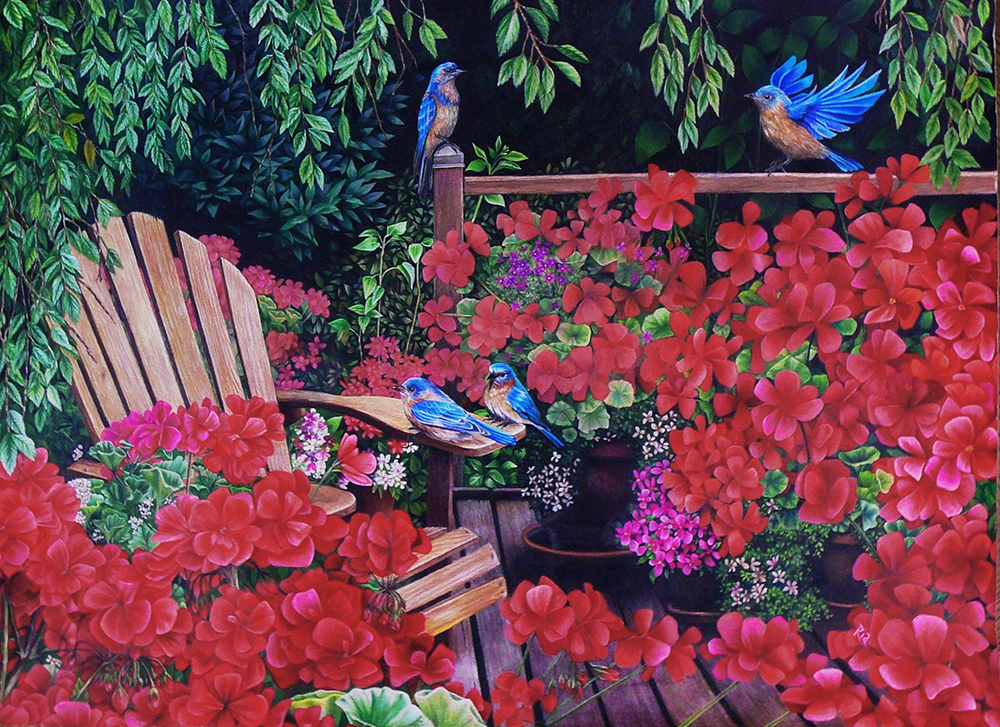 Mom's Garden by Ria Fine Art