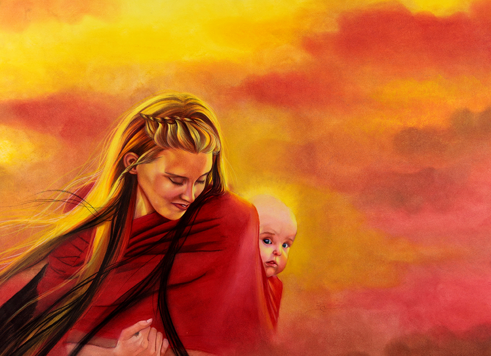 Once Upon a Morning Walk by Ria Fine Art