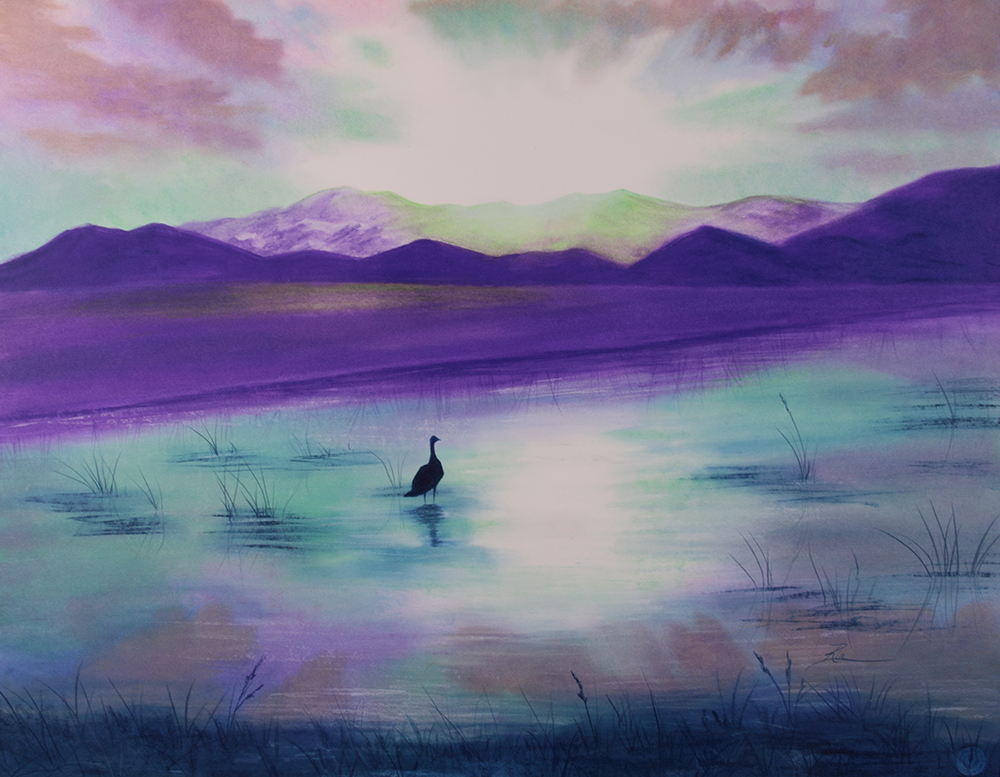 Sapphire Sunset by Ria Fine Art