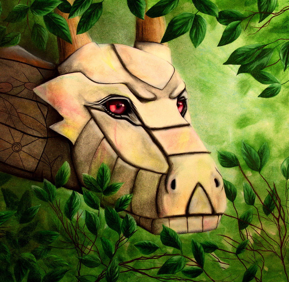 Stone Dragon by Ria Fine Art