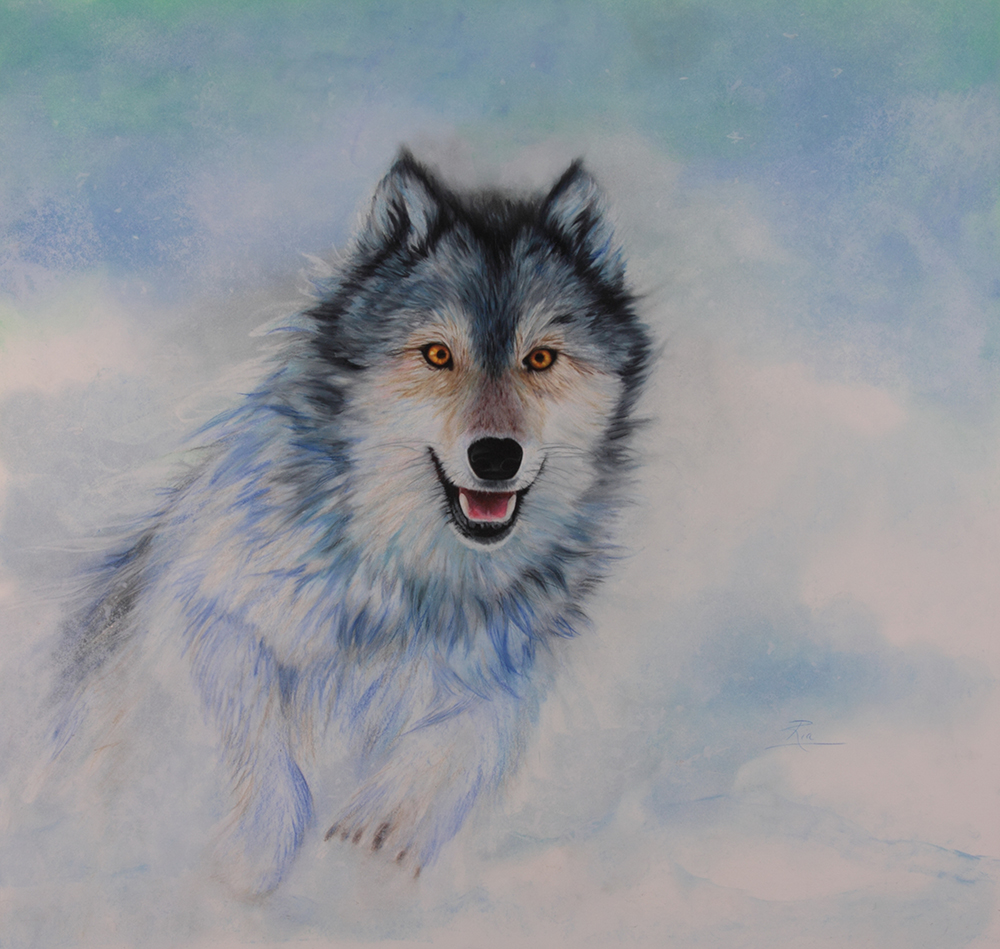 Winter Chase by Ria Fine Art