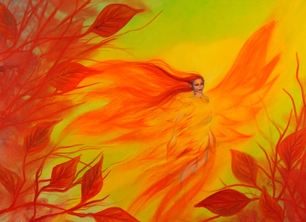 Fire Fairy by Ria Fine Art