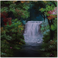 Autumn Waterfall - Click to Enlarge Image