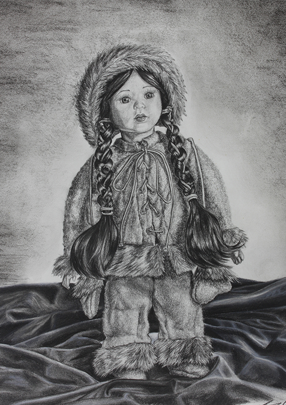 Porcelain Eskimo by Ria Fine Art