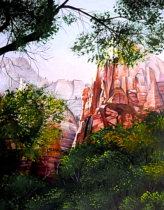 Through the Trees by Ria Fine Art