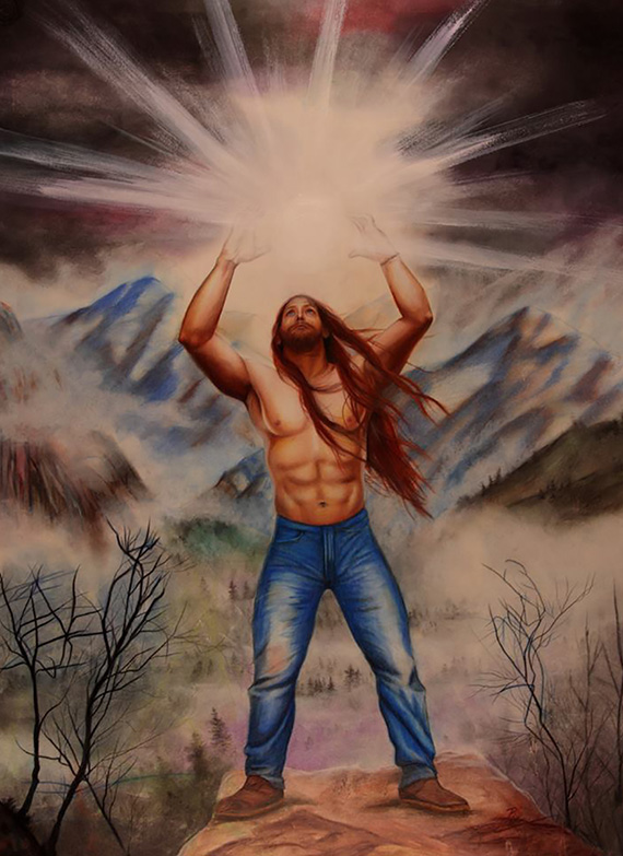 Storm Wizard by Ria Fine Art